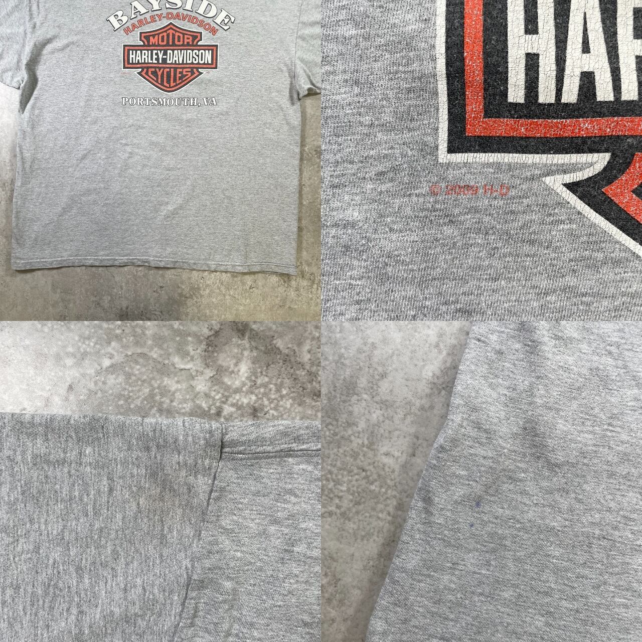 00年代 USA製 Harley-Davidson ハーレーダビッドソン プリントTシャツ