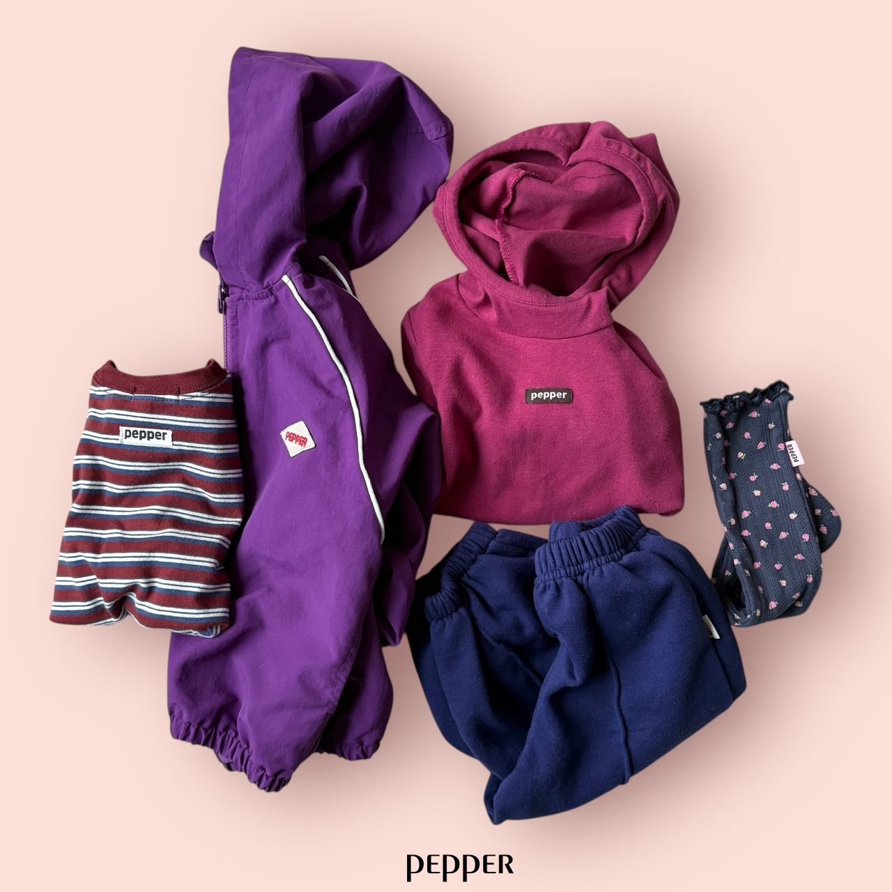 PEPPER 26/SP Plum windbreaker