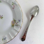 スプーン　デザート　シルバープレート　植物柄　2本セット　