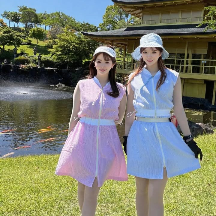 Munsingwear ゴルフ ワンピース ストライプ Munsingwear ゴルフ ワンピース ストライプ Munsingwear ゴルフ