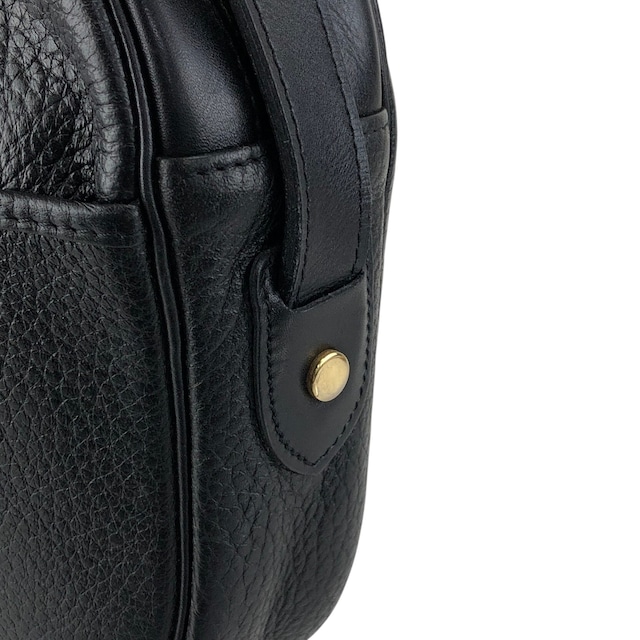 Christian Dior クリスチャン ディオール ショルダーバッグ ブラック CD レザー vintage ヴィンテージ オールド utsbka
