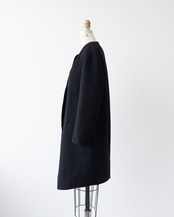 〈CÉLINE by phoebe philo〉Collarless cashmere coat