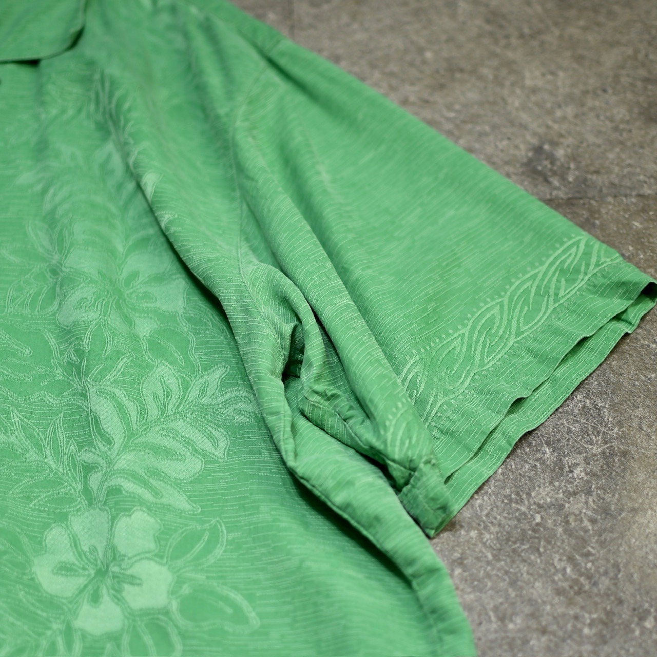 tommy bahama jacquard weave aloha shirt green