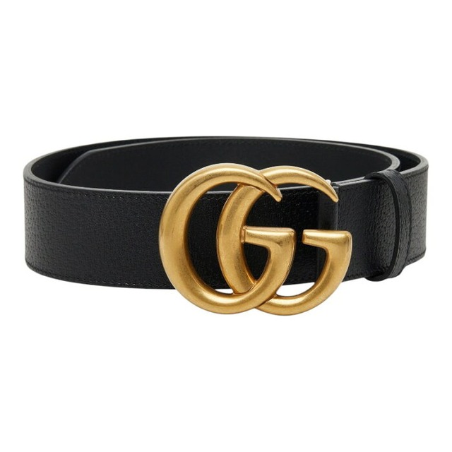 グッチ GGマーモント ベルト 70・28 480199 ブラック レザー レディース GUCCI 【中古】