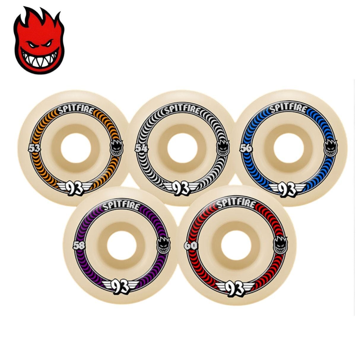 SPITFIRE F4 101D CONICAL FULL RED 52 53 54 56mm コニカルフル