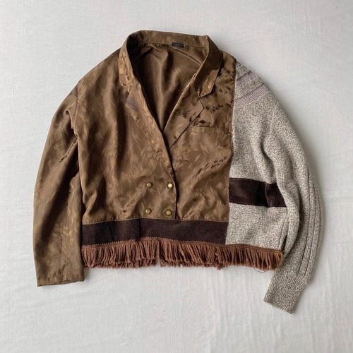 【SHINPIN×jane's vintage】Brown fringe top