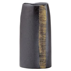 【花瓶】金帯黒（信楽焼）