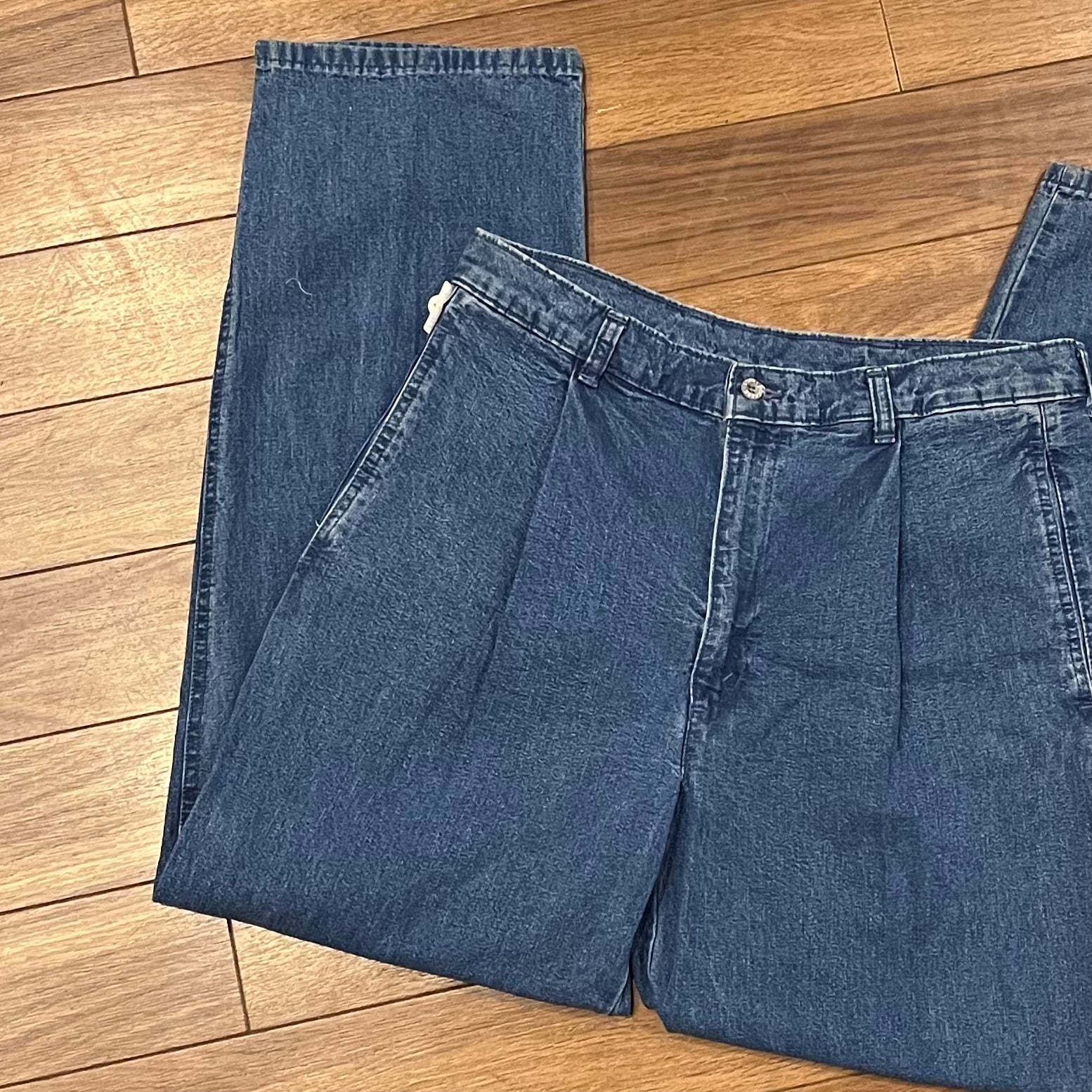 90s ドッカーズ デニム スラックス 32×30 濃いめ