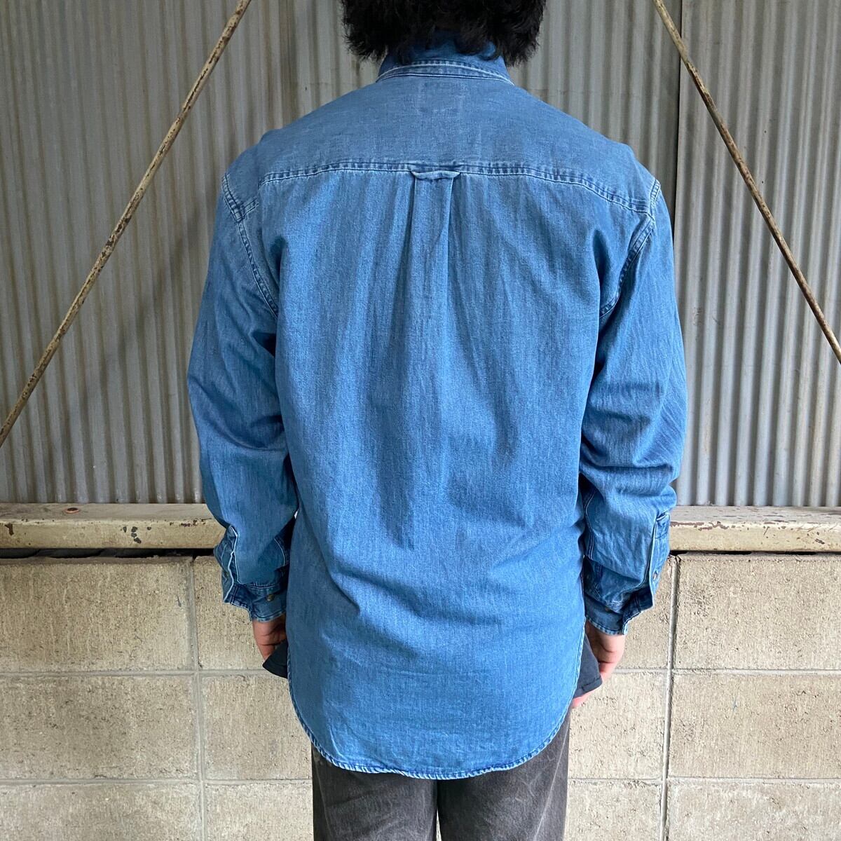 90年代 OLD GAP オールドギャップ チェック柄 ボタンダウン デニム