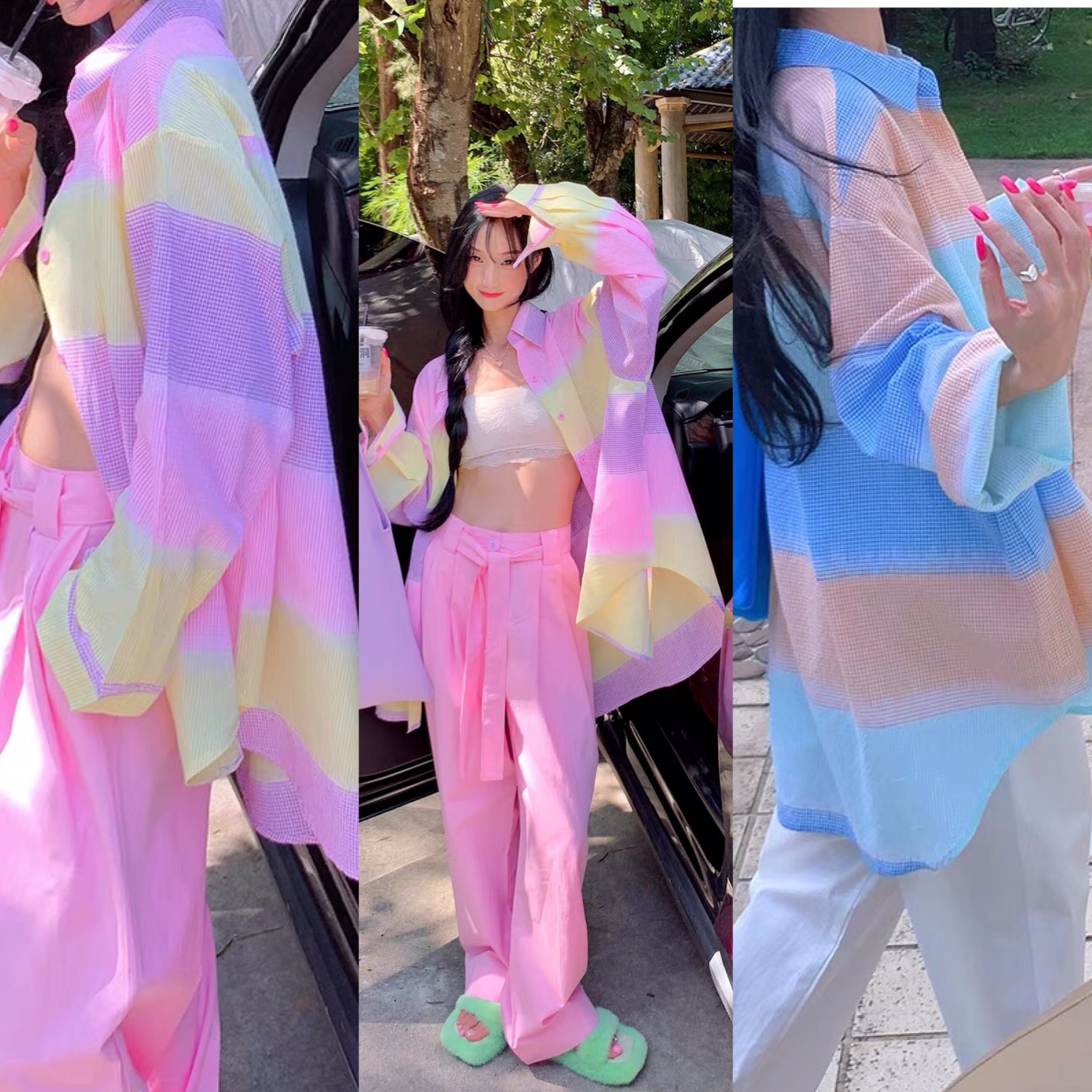 パウスカート♡ ピッピ様オーダー　レフア　グラデーション　マウナロア　可愛い パウスカート 紫 ジンジャー グラデーション spau-2897PP【NPS