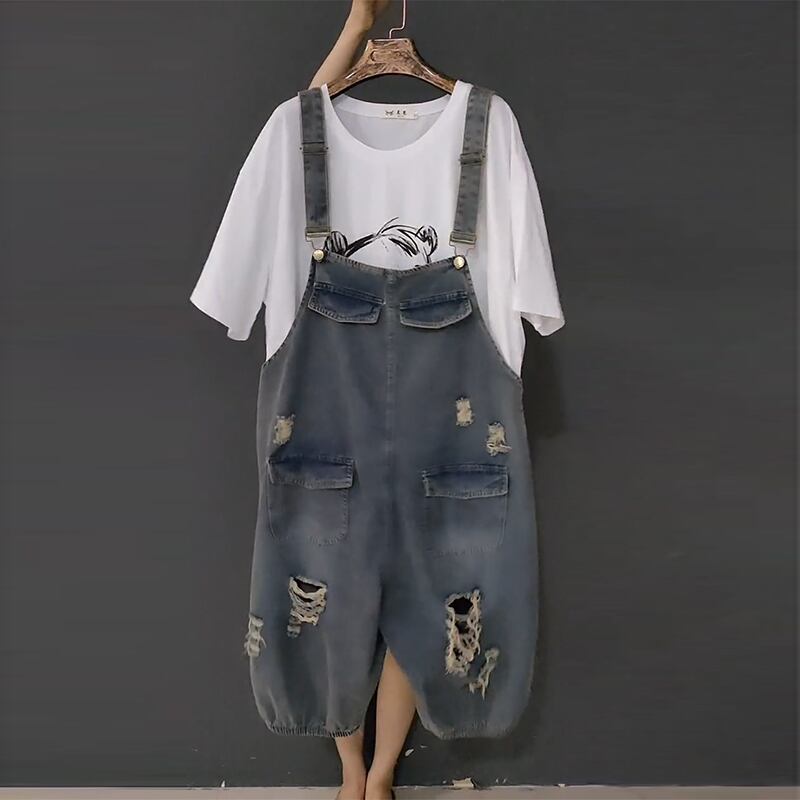 Tシャツ サマールーズジーンズ 大きめサイズ 夏物 ミックスインファッション40233468501