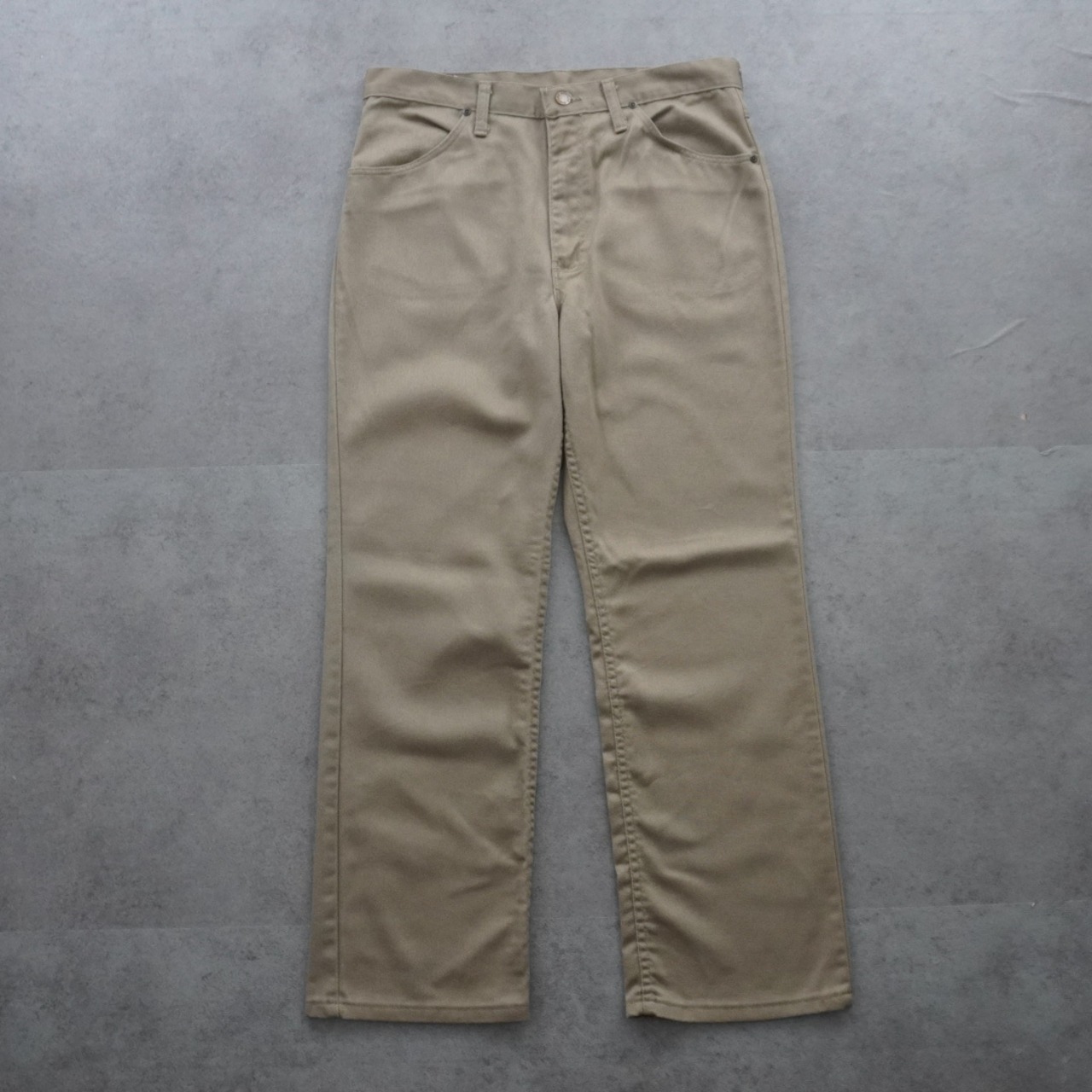 80s RUSTLER 5-pocket cotton twill pants "made in USA" [W32.5L28相当] 古着 - 2