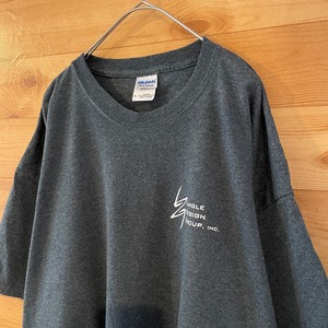 【GILDAN】企業系 ビッグサイズ XL Tシャツ ワンポイントロゴ ギルダン US古着 アメリカ古着