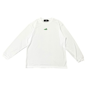 Logo Sports Long T-shirt / white×green
