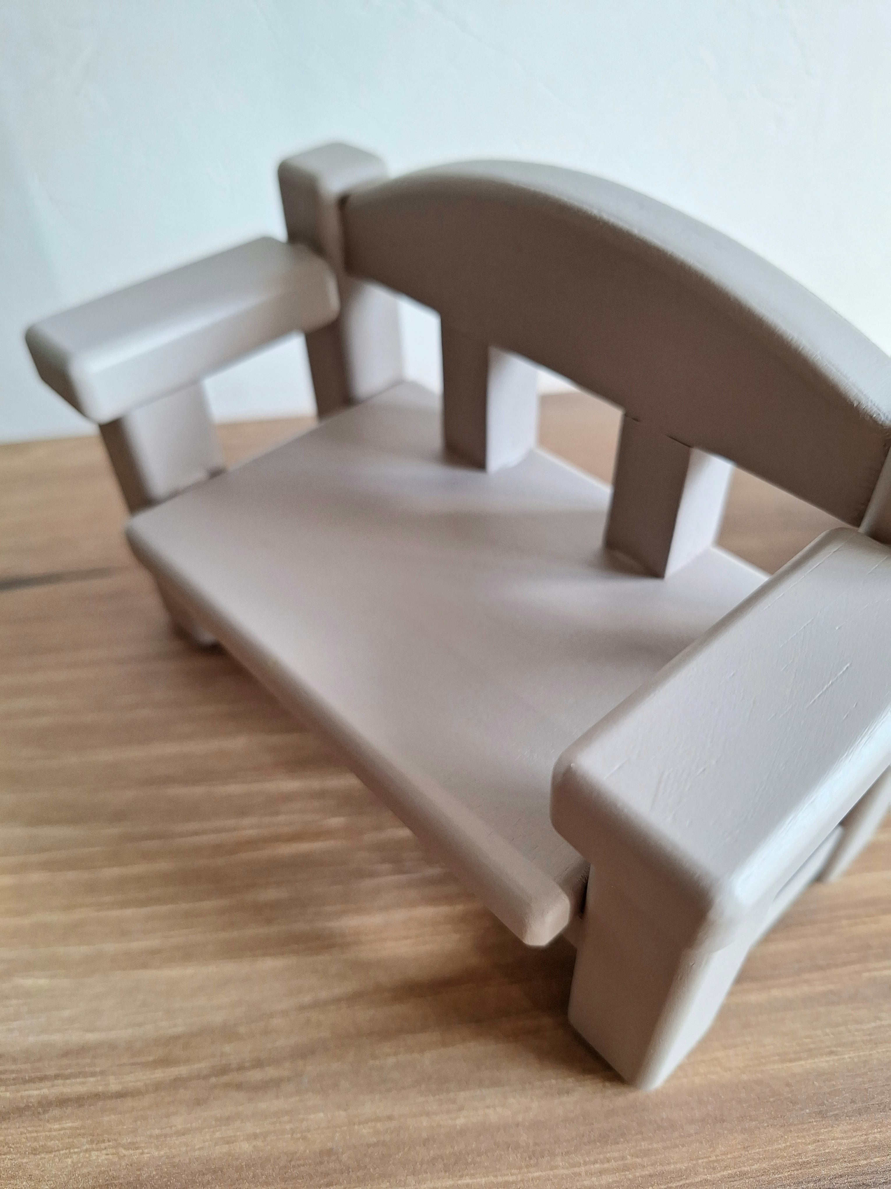 全7色】SSsize ぬいぐるみ用 ベンチ | LEMON ｜れもん工作所│小さな