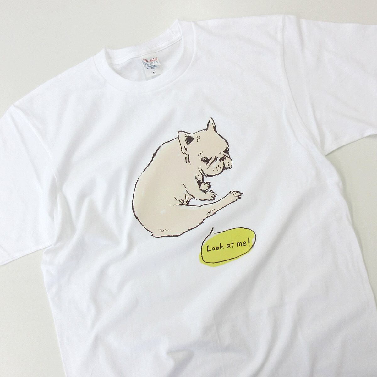 癒しポーズ 甘えん坊 フレブル Tシャツ dog09b フレンチブルドッグ 夏