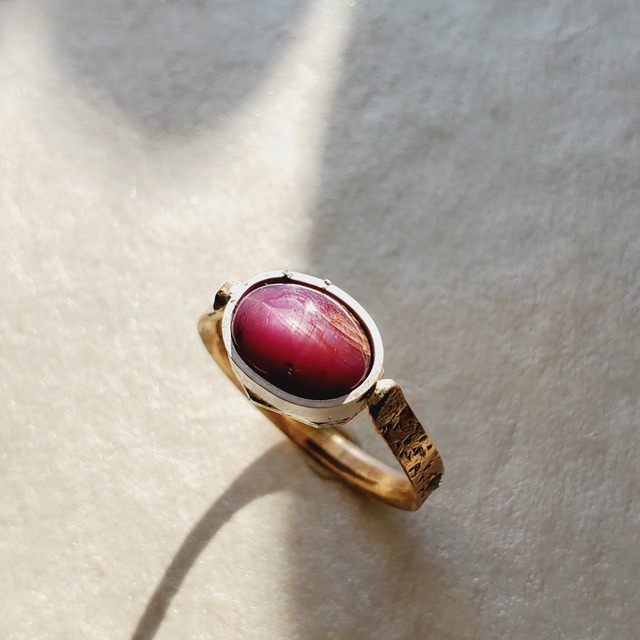 【冬枯れのバラ】スタールビーのリング