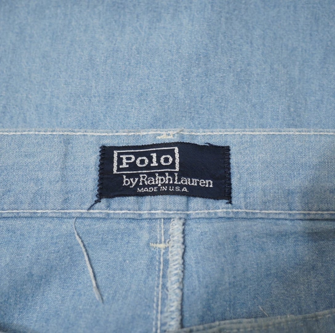 90s Polo Ralph Lauren シャンブレーパンツ W36/ラルフローレン