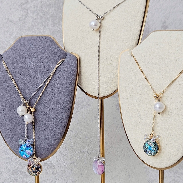 天然貝 螺鈿アート ★ スライドチェーン ロング ネックレス (70cm 以上) | Ayuプロデュース【 ギフト ・ プレゼント におすすめ 】 天然貝 螺鈿アート ★ スライドチェーン ロング ネックレス (70cm 以上) | Ayuプロデュース【 ギフト ・ プレゼント におすすめ 】