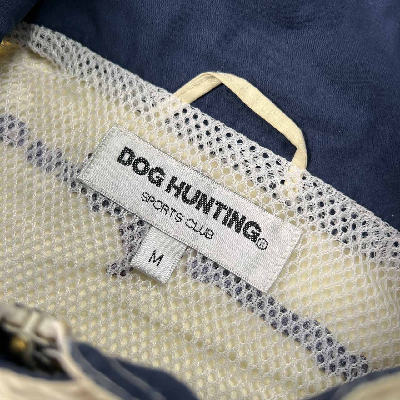 DOG HUNTING ドッグ ハンティング キャラ刺繍 多機能ポケット 裏メッシュ ベスト サイズ M /メンズ/アイボリー×ネイビー