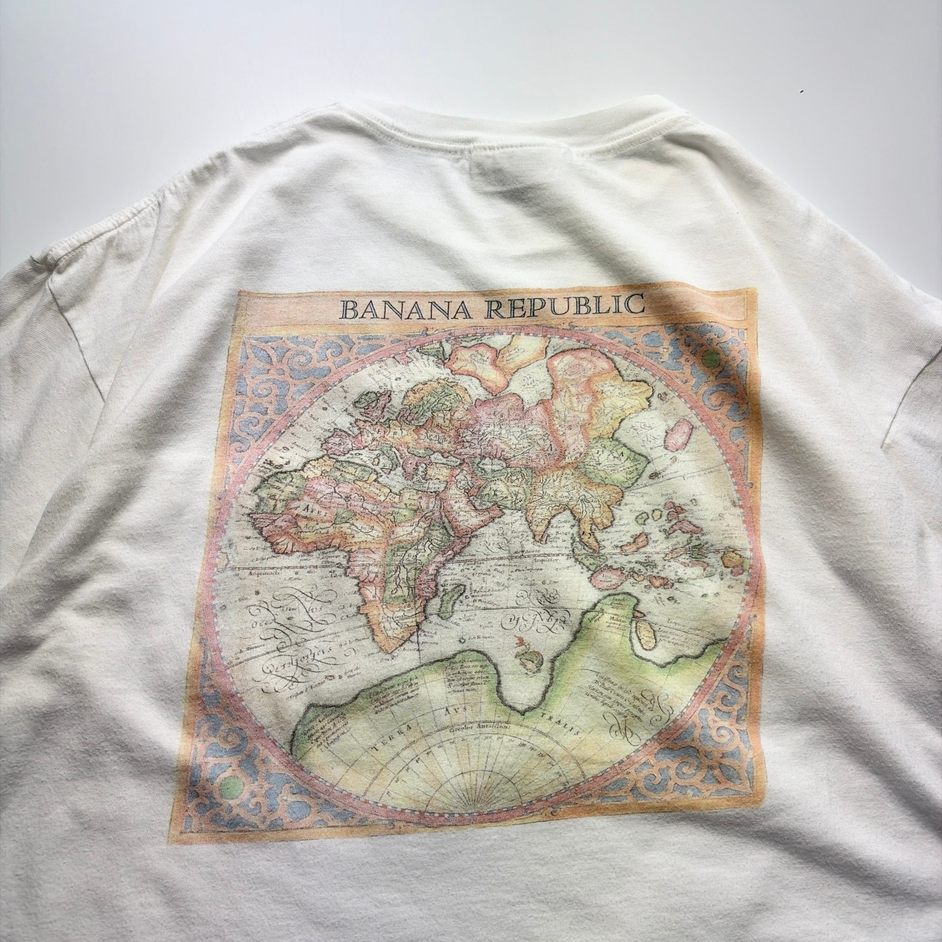 90s Banana Republic World Map Tee