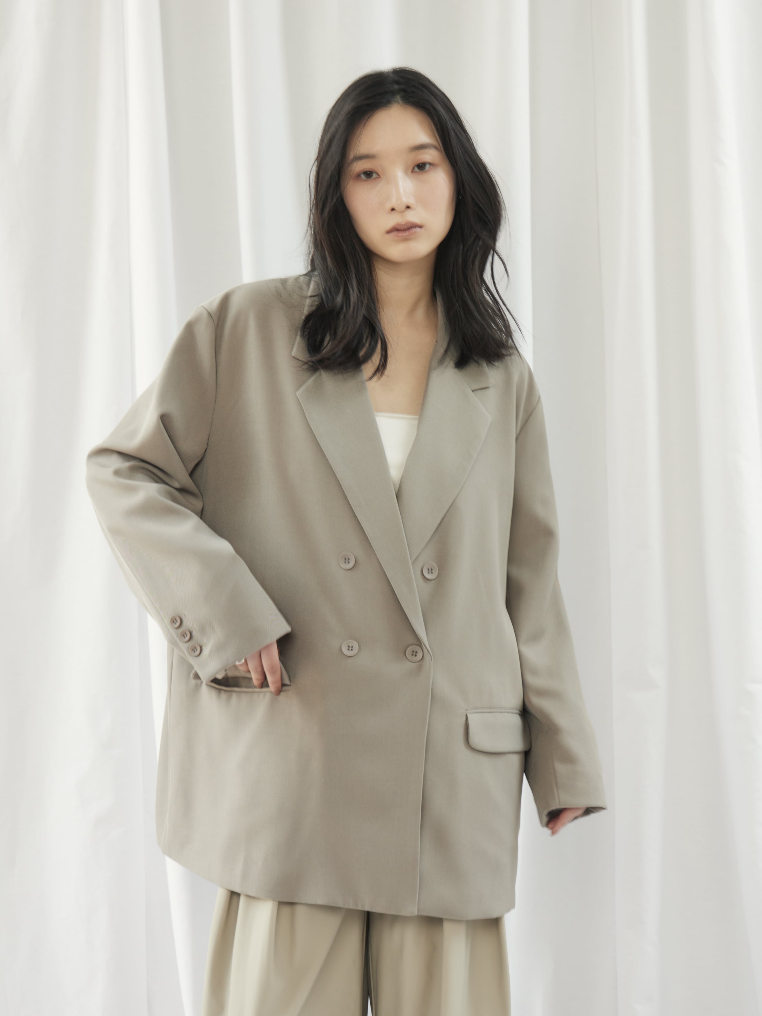 DOUBLE TAILORED JK（ﾀﾞﾌﾞﾙﾃｰﾗｰﾄﾞｼﾞｬｹｯﾄ）【7543097】 | CIEL'AIR