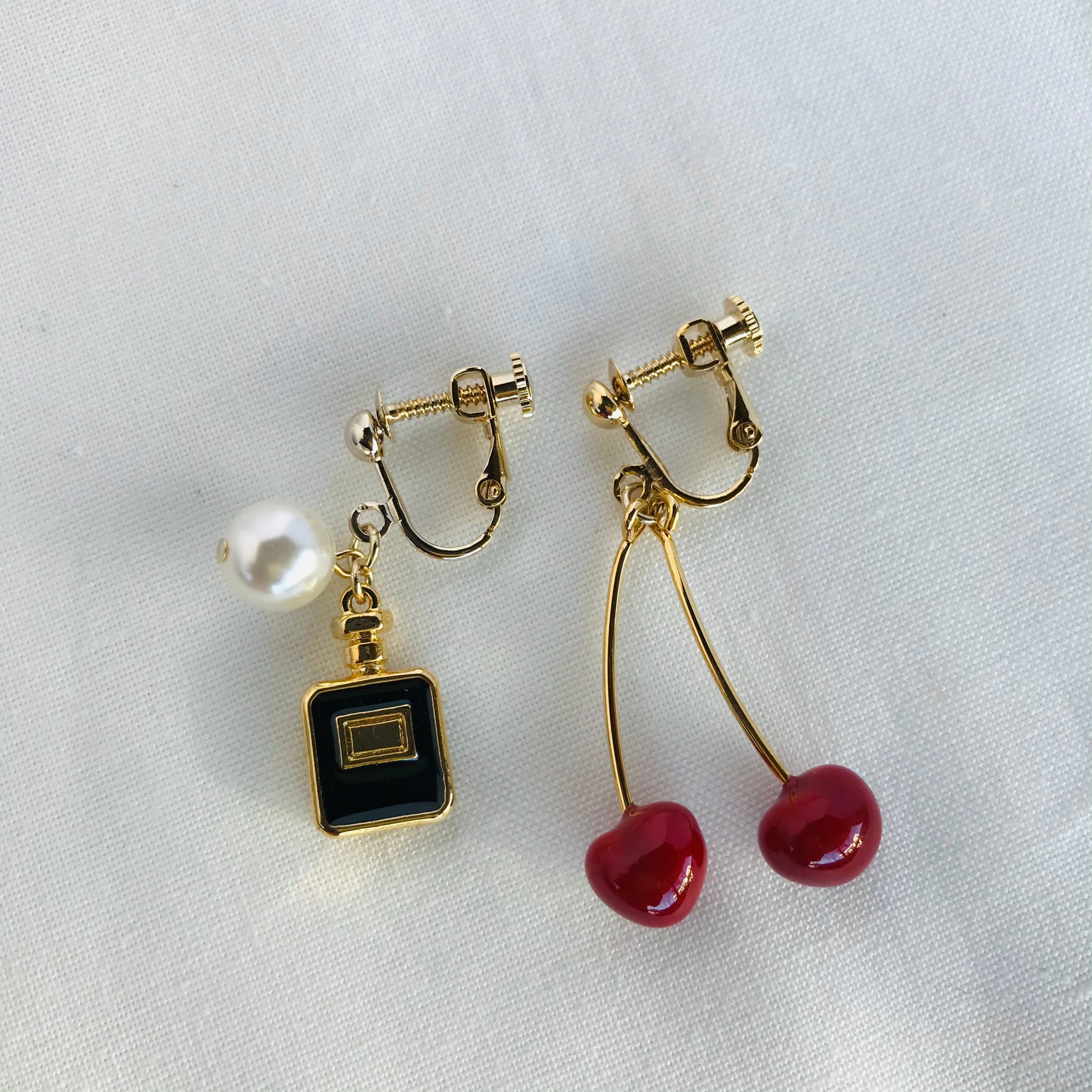 チェリー ピアス・イヤリング | Yucca.