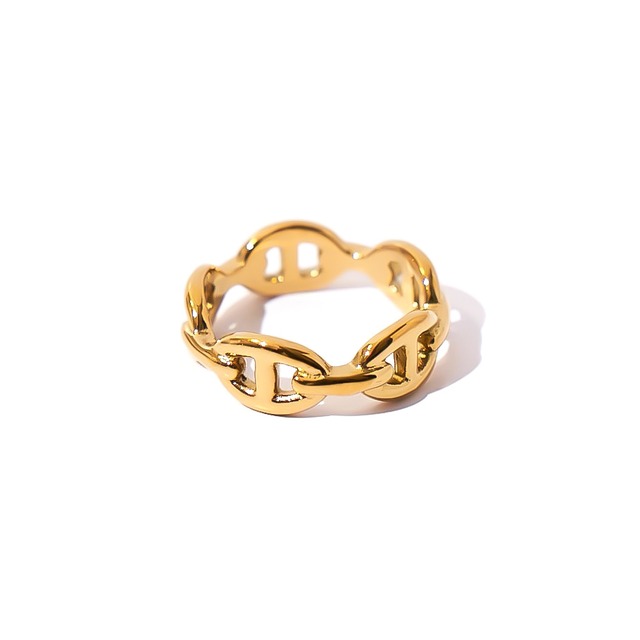 316L anchor ring【gold】#r140
