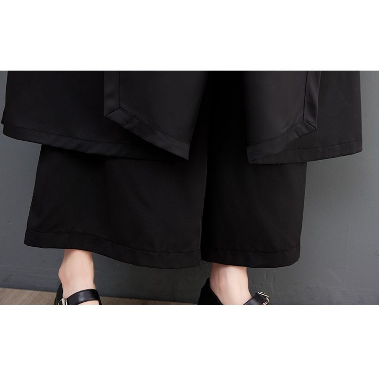 レイヤード風 立体シルエット パンツ 00400