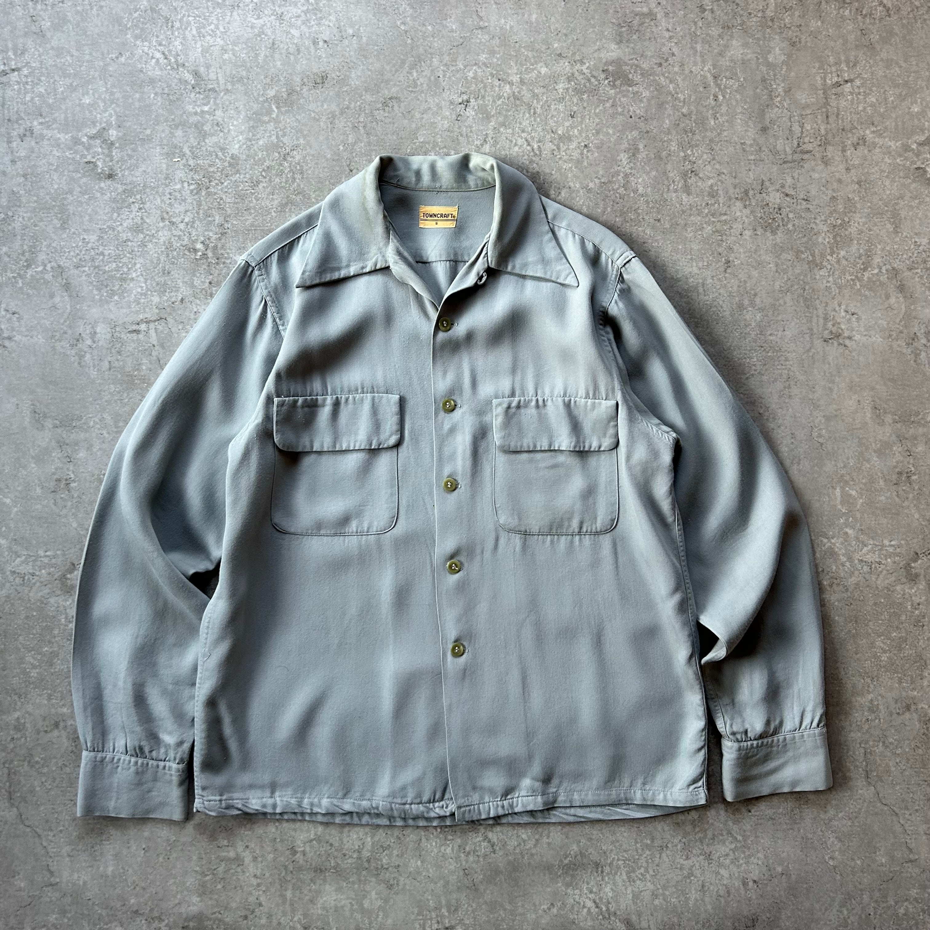 50s シャツ 60s ループカラー ボックス ビンテージ 50年代 オープン 