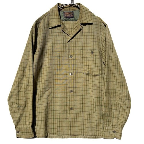 SIR PENDLETON Vintage Loop Collar Wool Shirt [1970s-] Vintage Wool Shirt