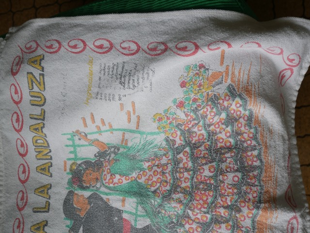 70s-80s Spanish Souvenir Kitchen Towel "Callos a la Andaluza"