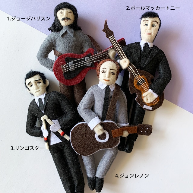 The Beatles Felt Ornaments | Spicelic