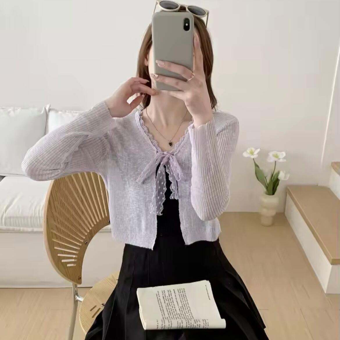 リボンシアーカーディガン