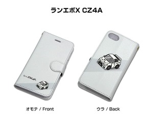 ボディ25色設定　手帳型iPhoneケース ミツビシ ランエボX CZ4A