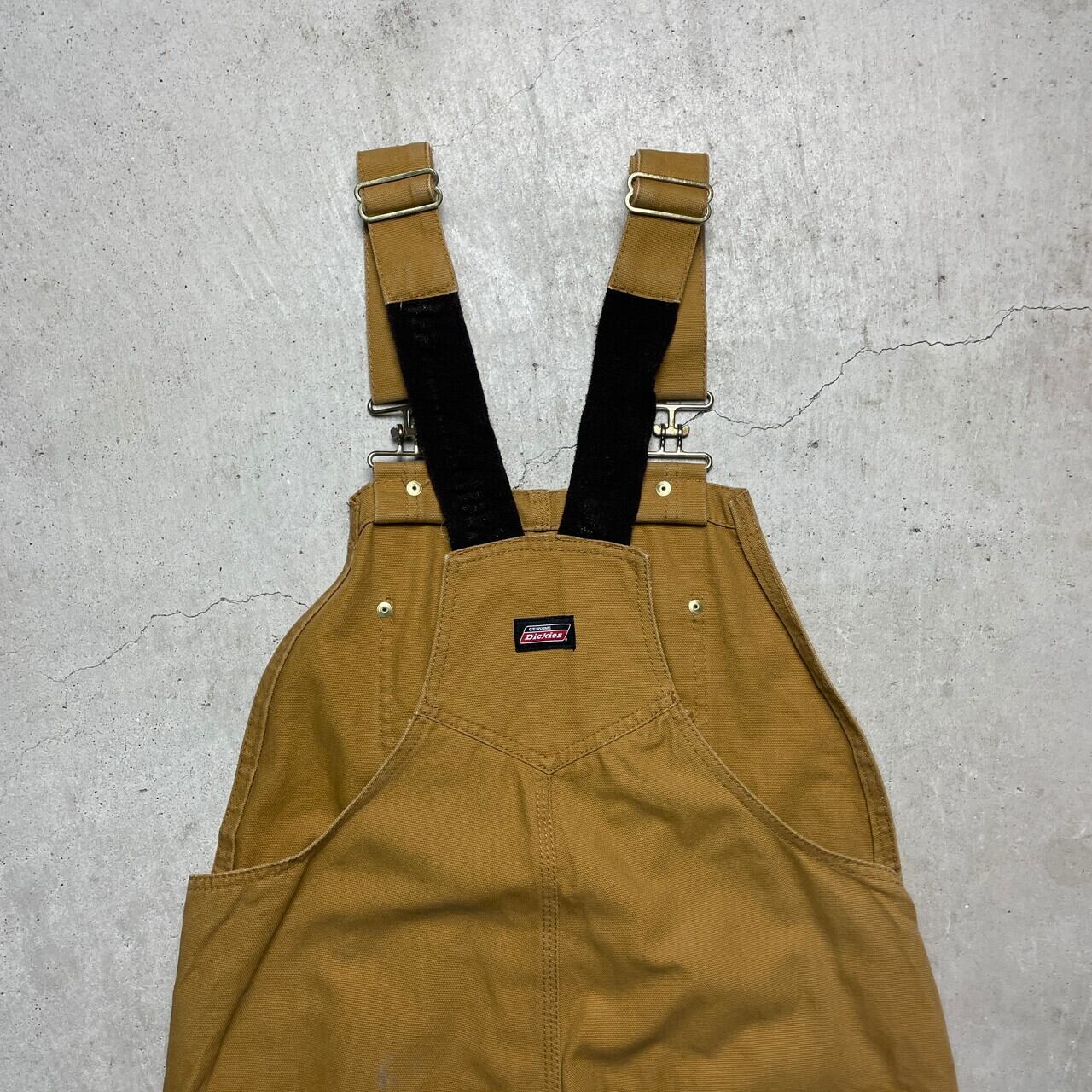 Dickies ディッキーズ ダック地 オーバーオール メンズW34 古着