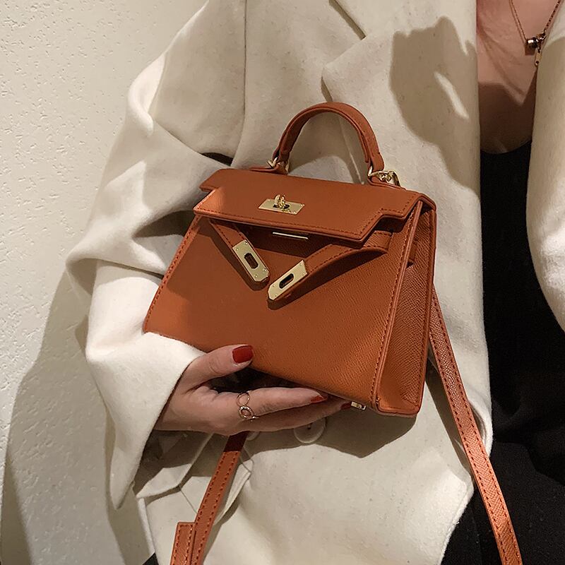 オータムスタンダード レトロ 秋物 スクウェア メッセンジャーバッグ 手作りハンドバック9046232480