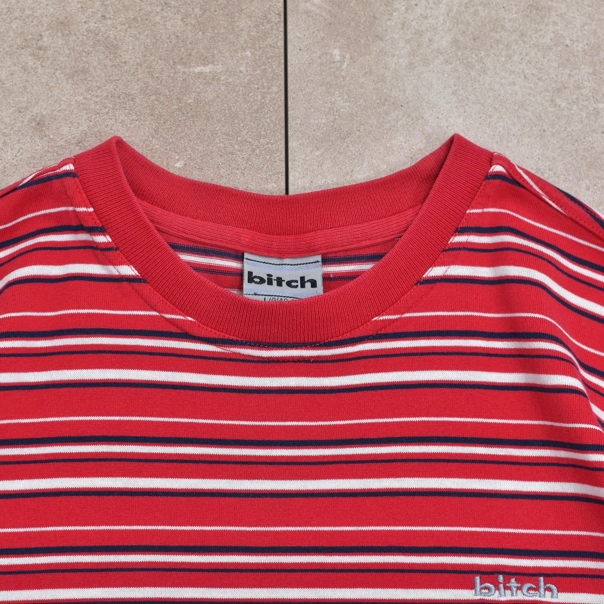 90s bitch skateboards border T-shirt | 古着屋 grin days memory