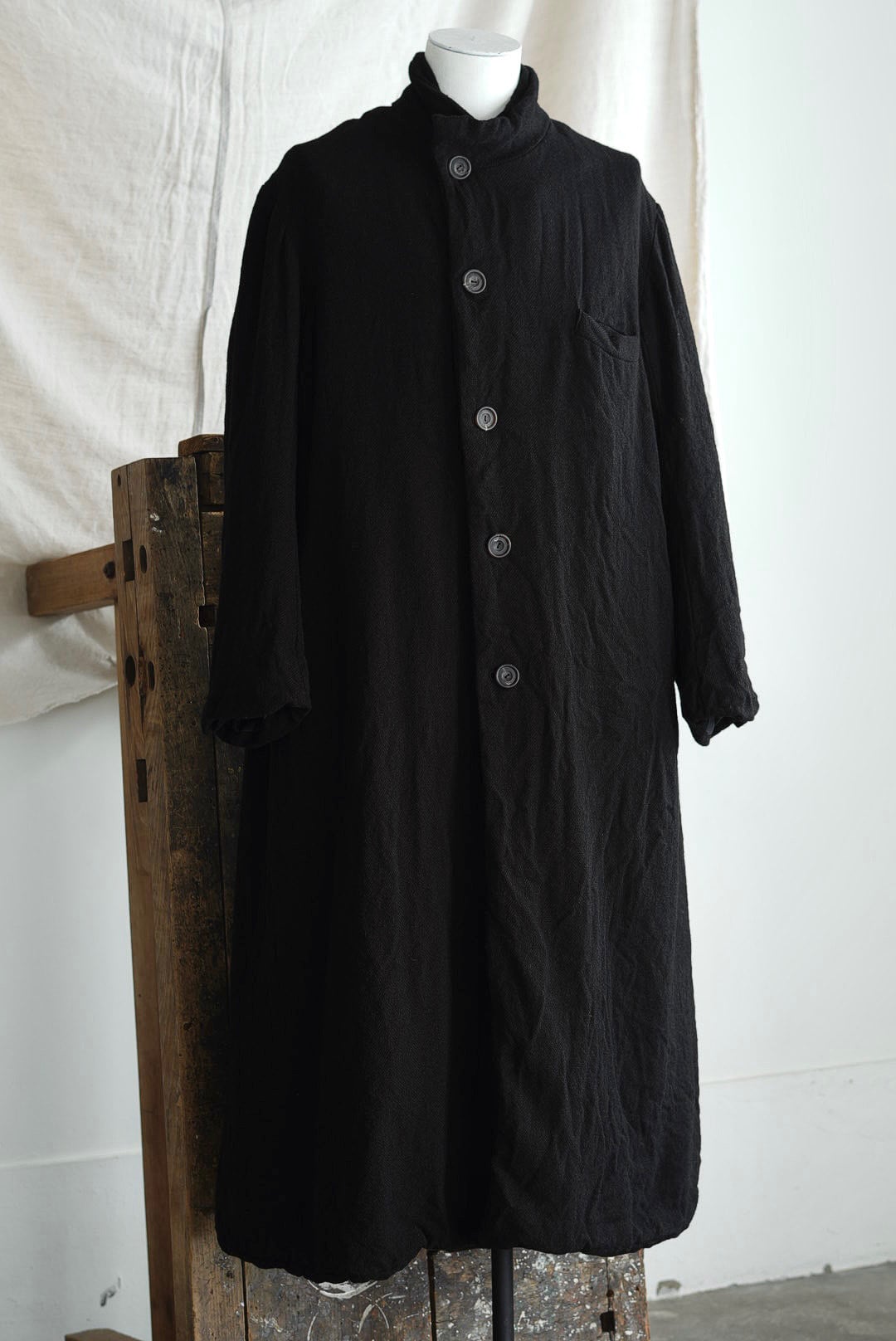 RICORRROBE - COAT FOREST (HERRINGBONE TWEED) | Brownie