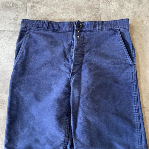 50-60s フレンチワーク モールスキン パンツ W32 詳細写真2