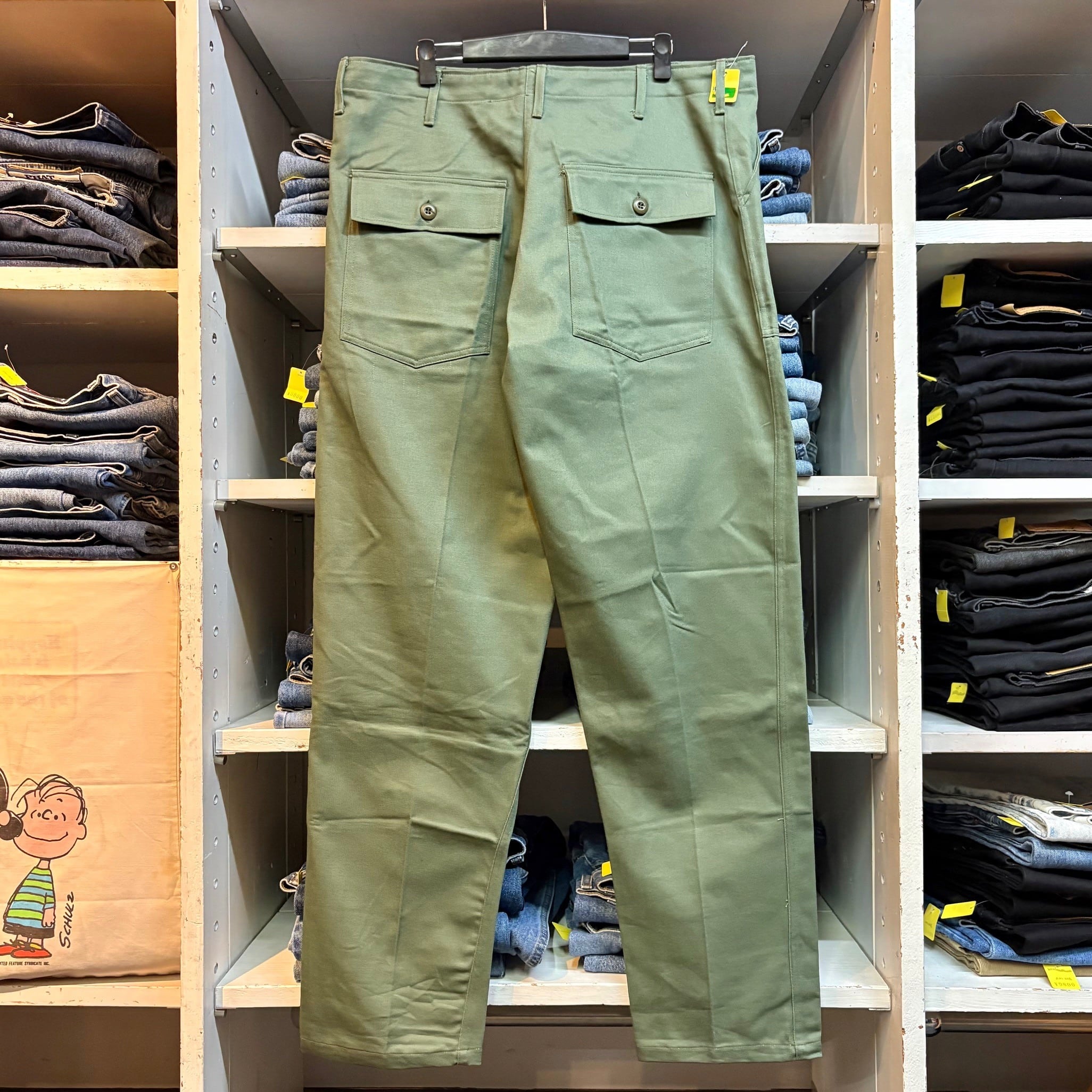 熊五郎16½ x 32 デッドストック OG107 og-107 Deadstock WINFIELD OG-107 Type Utility Trousers Size・W38 L32