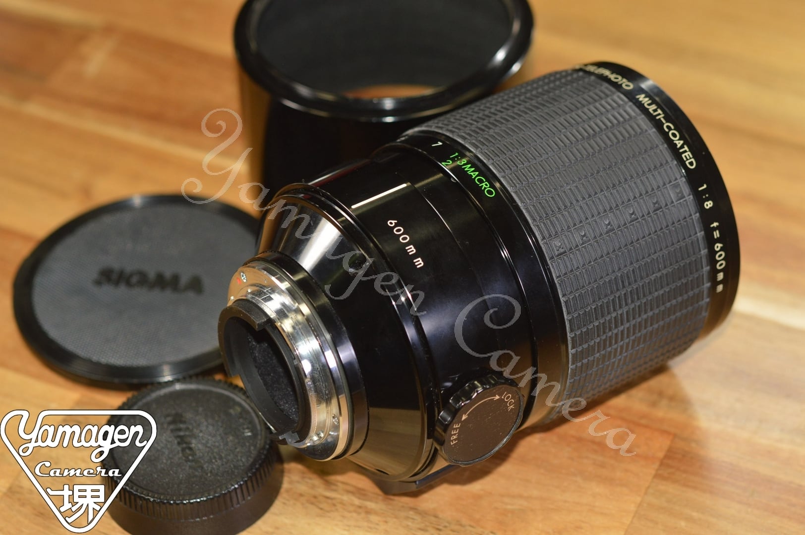 SIGMA/SIGMA MIRROR-TELEPHOTO MC 600mm F8 純正フード、フィルター付