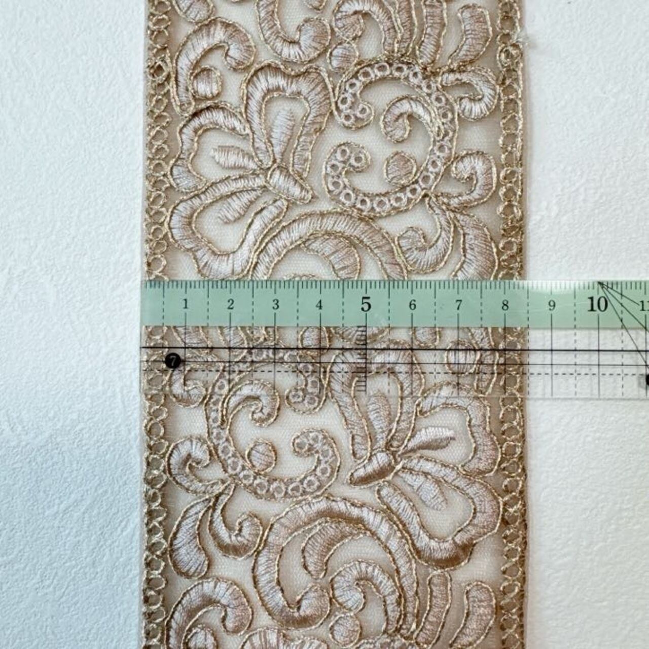 インドリボン まとめ インド刺繡リボン2種セット [ゴールド]インド刺繍リボン A_0608 | #202