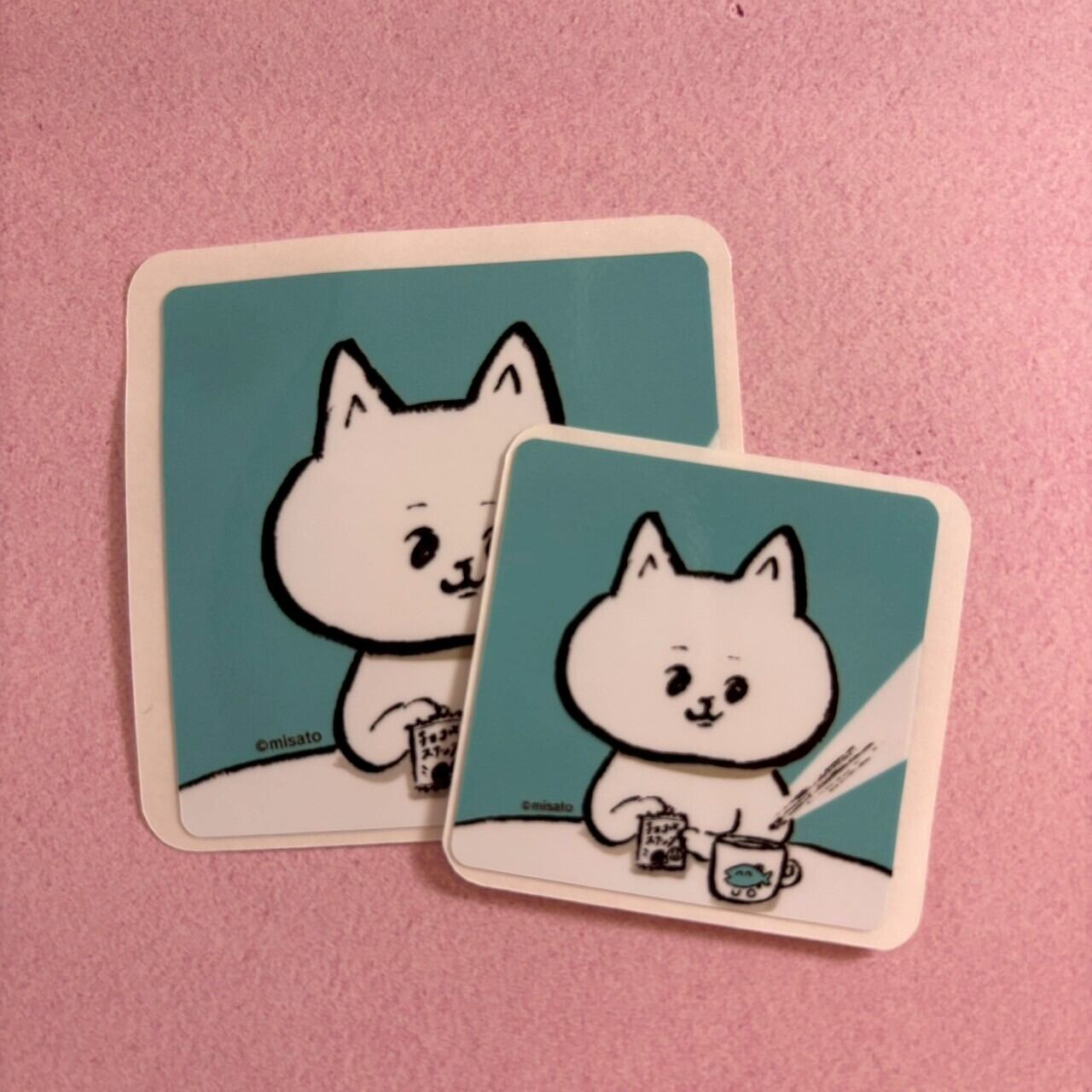 【ねこのころた】ステッカー(2枚入り)