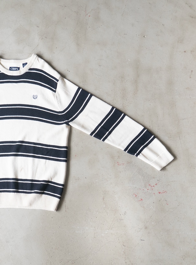 "CHAPS" used Cotton wide border knit