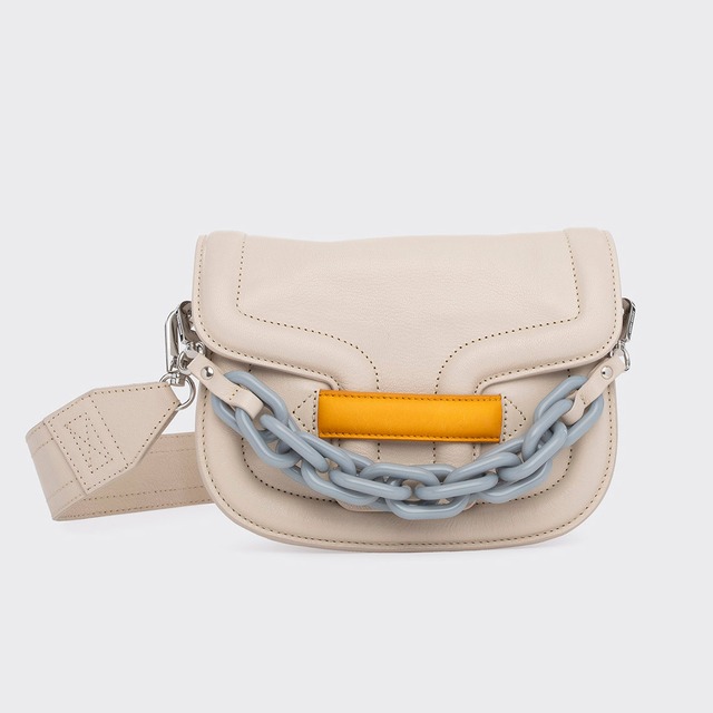 PIERRE HARDY　MINI ALPHA VILLE　OFF WHITE SUN LIGHT BLUE