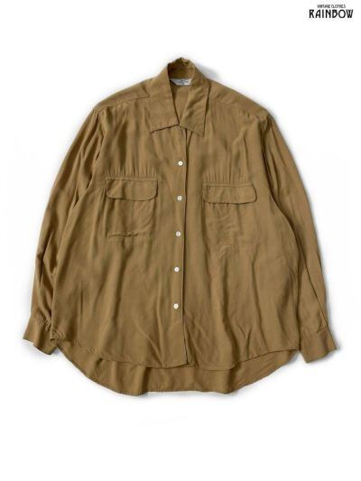 45R 薄ギャバのキャップショルダースウィングトップ 美品】25SS 45R 薄ギャバのキャップショルダースウィングトップ MEN