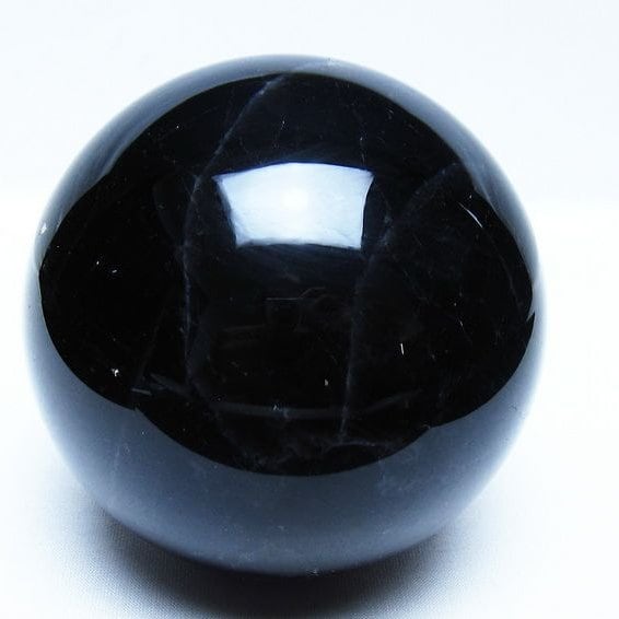 1.4Kg モリオン 黒水晶 丸玉 105mm スフィア 一点物 151-9420