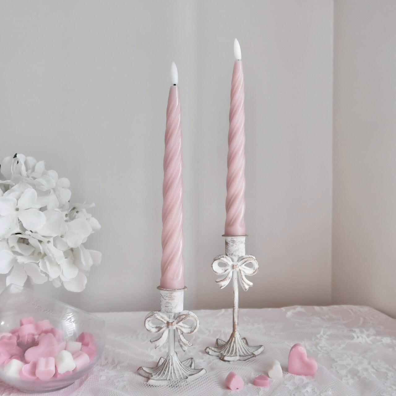 Ribbon candle holder / リボンキャンドルホルダー L | BONNE CHANCE