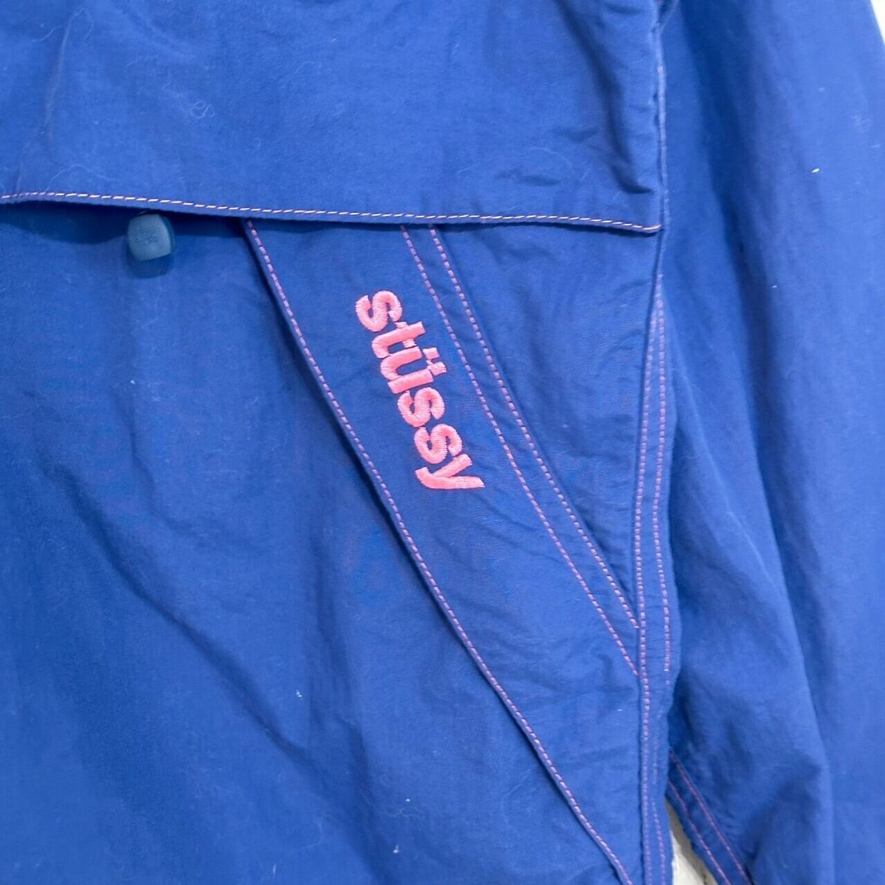 stussy ステューシー アノラックパーカー バックロゴ 刺繍ロゴ stussy ステューシー アノラックパーカー バックロゴ 刺繍ロゴ